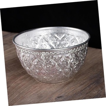 2 резных металлических чаши, подсвечники для чайных свечей, чаша для пунша