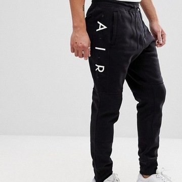 Nike Air dres męski czarny komplet dresowy bawełna bluza i spodnie M