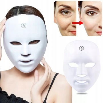 Светодиодная маска для лица 7 цветов LED PHOTON LIGHT терапия