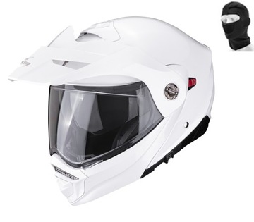 SCORPION KASK DUAL ADX-2 SOLID WHITE BIAŁY XL