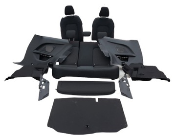FORD FIESTA MK8 FOTELE KANAPA PLASTIKI KOMPLET 3D