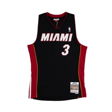 ЧЕРНАЯ ФУТБОЛКА НБА MITCHELL&NESS HEAT 2012 ДУАЙАН УЭЙД - ЧЕРНАЯ ФУТБОЛКА - M
