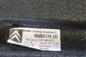 POLIČKA KUFRU CITROEN C4 I (LC_) 96462174ZD 1.6L DIESEL 66KW 2005