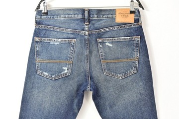 ABERCROMBIE FITCH NY JEANS RURKI SPODNIE MĘSKIE slim carrot W32 L32