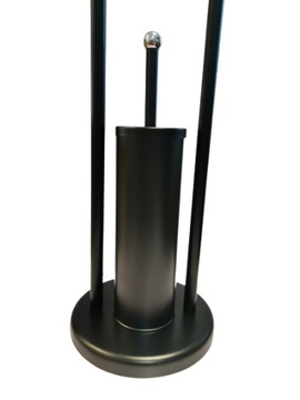 ПОЛОЧКА ДЛЯ ТУАЛЕТНОЙ БУМАГИ + НАБОР ТУАЛЕТНОЙ ЩЕТКИ, ЧЕРНЫЙ МЕТАЛЛ LOFT