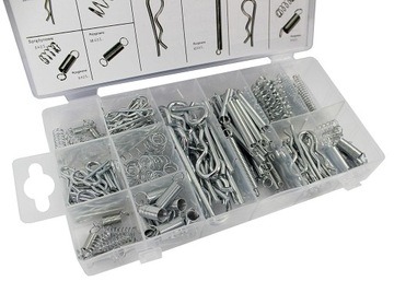 ПРУЖИННЫЕ ШТИФТЫ, ГИБКИЕ ЗАЖИМЫ - НАБОР 175