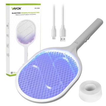 Инсектицидная ловушка VAYOX UV, лопатка, мухобойка, лампа для мух и летающих комаров