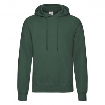 BLUZA Z KAPTUREM FRUIT of the LOOM Butelkowy M