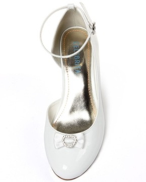 Лакированные туфли для причастия на высоком каблуке 34