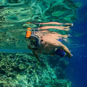 Полнолицевая маска для сноркелинга Ocean Reef ARIA QR+ M/L