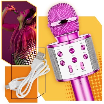 МИКРОФОН ДЕТСКИЙ КАРАОКЕ микрофон беспроводной микрофон С ДИНАМИКОМ
