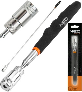 NEO CHWYTAK MAGNETYCZNY TELESKOPOWY 190-800mm z latarką LED 11-611