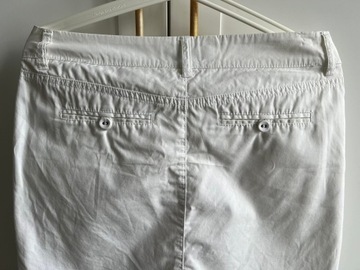 Spódnica damska prosta biała letnia jeansowa ESPRIT r. 34 XS