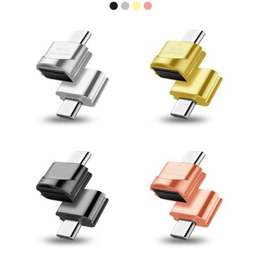Адаптер USB 3.1/TF OTG тип Gold, 23х16х10мм