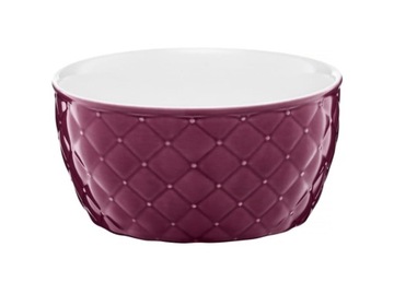Salaterka porcel. pikowana GLAMOUR 13,5cm fiolet