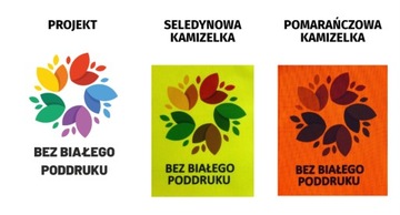 KAMIZELKA ODBLASKOWA Z NADRUKIEM TYŁ M