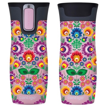 Kubek termiczny Contigo West Loop 2.0 470ml - Folklor - Różowy Mat