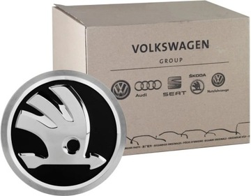 EMBLEMAT ZNACZEK KLAPY BAGAŻNIKA SKODA CITIGO 2012- ORYGINAŁ