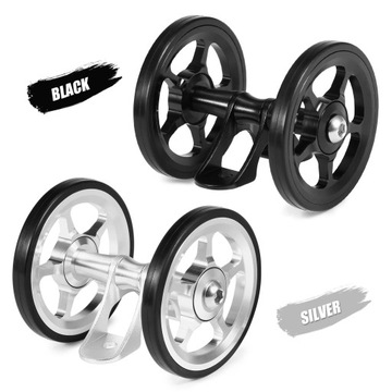 Велосипедное заднее двойное роликовое колесо, серебристый