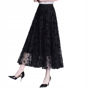 Плиссированная юбка миди в стиле гонг, размер 3XL