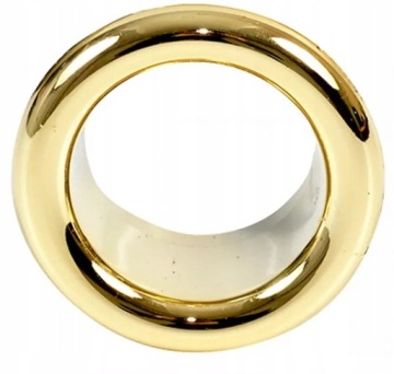 Золотая розетка для умывальника, диаметр 25 мм.