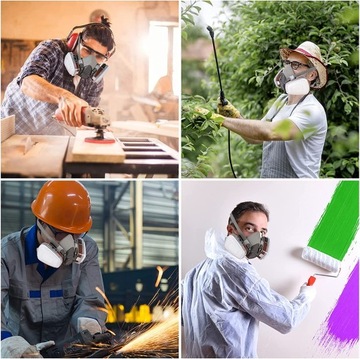 МНОГОРАЗОВАЯ ДЫХАТЕЛЬНАЯ МАСКА С ЗАЩИТНЫМИ СТЕКЛАМИ, ПРОТИВОПЫЛЕВАЯ