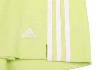 Spodenki damskie adidas Essentials Slim 3-Stripes Shorts zielone HE9361 :M