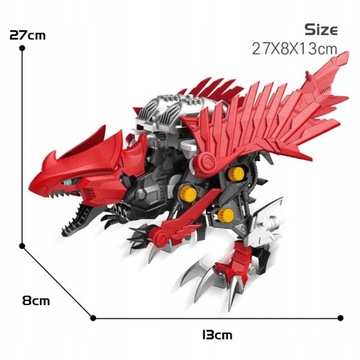 Symulacyjny mechaniczny model dinozaura