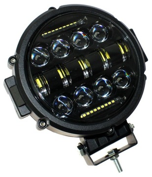 LAMPA ROBOCZA DROGOWA LED REFLEKTOR DRL 2w1 80W HALOGEN 12V 24V