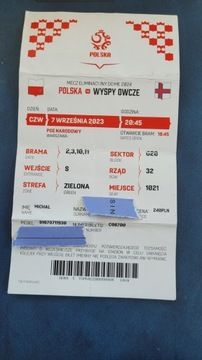 bilet Polska - Wyspy Owcze więcej jak dwa zgięcia