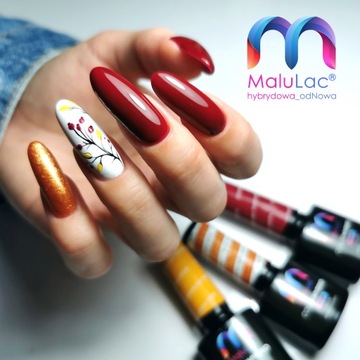 NA PREZENT Zestaw żelowy żel budujący 8x Malulac lampa led uv + gratisy