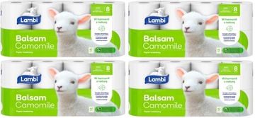 Papier toaletowy Lambi Balsam Camomille 32 rolki 3 w-wy
