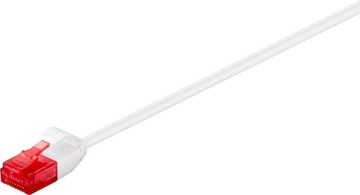 Kabel LAN Patchcord CAT 6 U/UTP Slim biały 2m