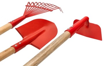 НАБОР САДОВЫХ ИНСТРУМЕНТОВ ГРАБЛИ МОТЫКА ДЛЯ ДЕТЕЙ