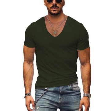 MĘSKIJEDNOLITY KOLOR SZYBKOSCHNĄCY W T-SHIRT