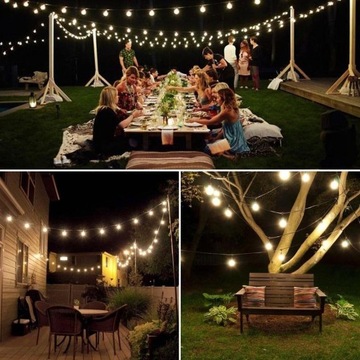 Елочные фонари GIRLAND GARDEN LIGHTS СОЛНЕЧНЫЕ LED ШАРЫ 5М