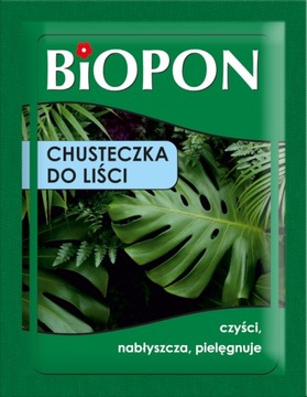 Biopon CHUSTECZKA do LIŚCI Czyści Nabłyszcza