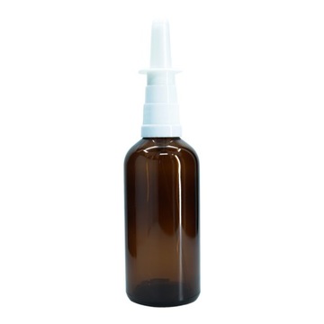 Butelka szklana 100 ml brązowa z atomizerem do nosa