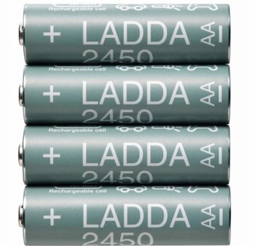 IKEA LADDA Akumulatorki AA (R6) 2450 mAh 4 szt.