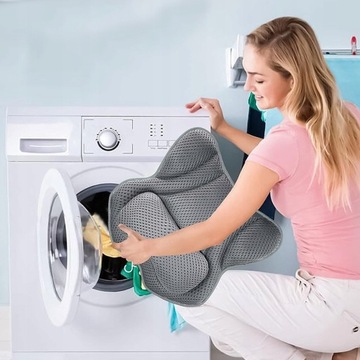 ПОДУШКА ДЛЯ ВАННЫ С ПРИСОСАМИ, СЕРЫЙ