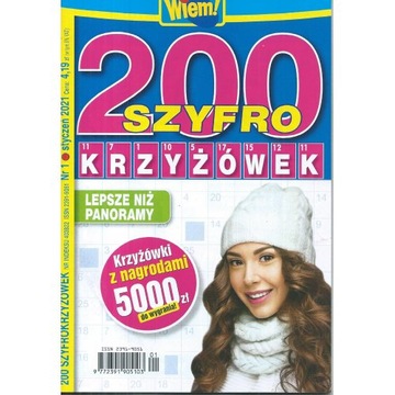 Krzyżówki Wiem! 200 SZYFRO KRZYŻÓWEK 1/2021