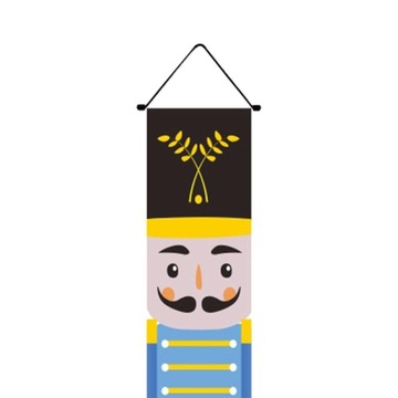 2023 Новогоднее украшение Баннер Рождественский Щелкунчик Занавес E Стиль