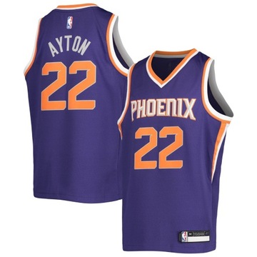 Fioletowa koszulka młodzieżowa Deandre Ayton Phoenix Suns Swingman – edycja ikon, XXL