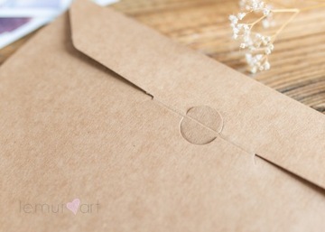 Коричневый фотофутляр Упаковка Фотоконверт 10х15 KRAFT эко