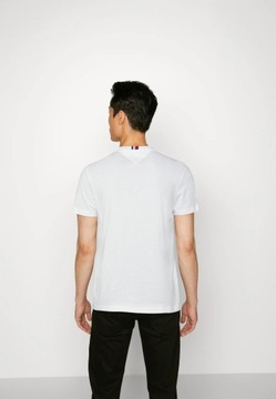 T-shirt męski TOMMY HILFIGER biały z logo - XXL