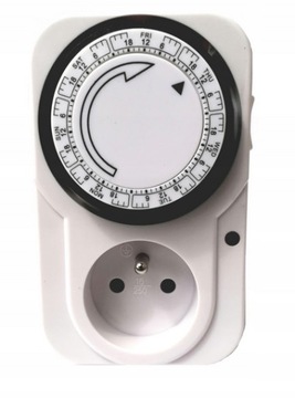 Programator czasowy tygodniowy mechaniczny timer