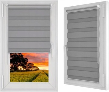 Roleta Dzień i Noc na wymiar z NAPINACZEM 57x160