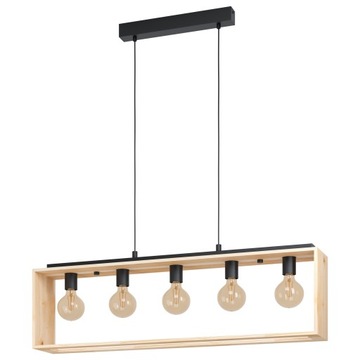 EGLO Lampa wisząca FAMBOROUGH 5xE27 - czarny