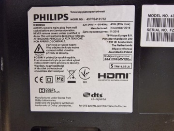 Т-КОН 6870C-0532A 43PFS4131/12