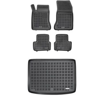 Sada černých koberců gumová rohožka černá Mercedes-Benz třídy B W246 2011